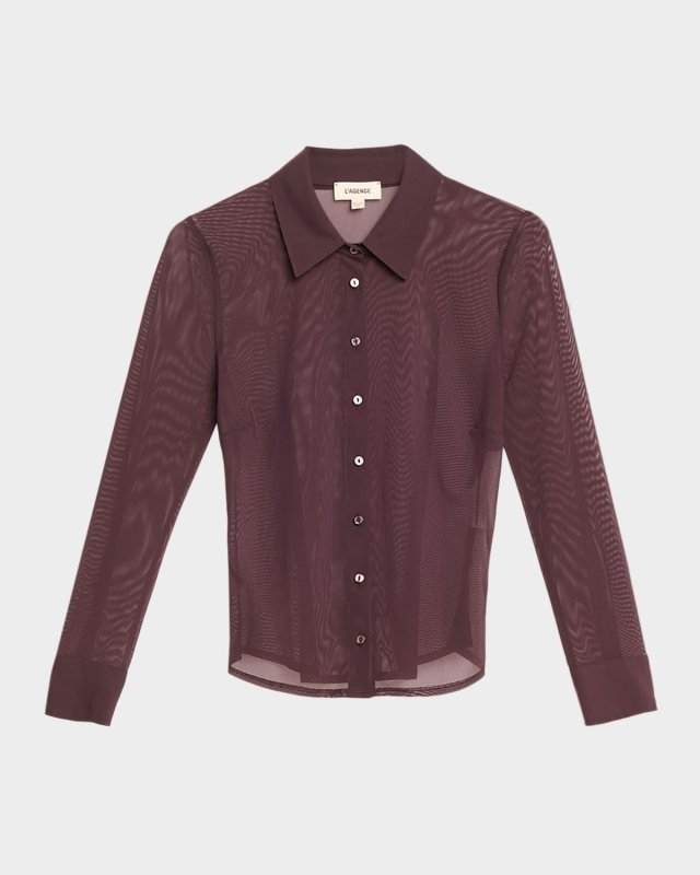 Indiana Fitted Mesh Blouse